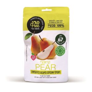 חטיף אגס מיובש בהקפאה