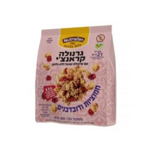 גרנולה קראנצ'י חמוציות ודובדבנים