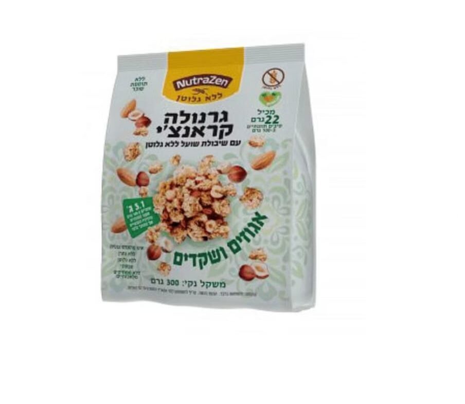 גרנולה קראנצ'י אגוזים ושקדים